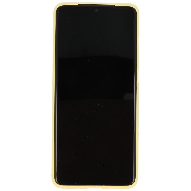 Farve TPU taske til Samsung Galaxy S20 Plus gul