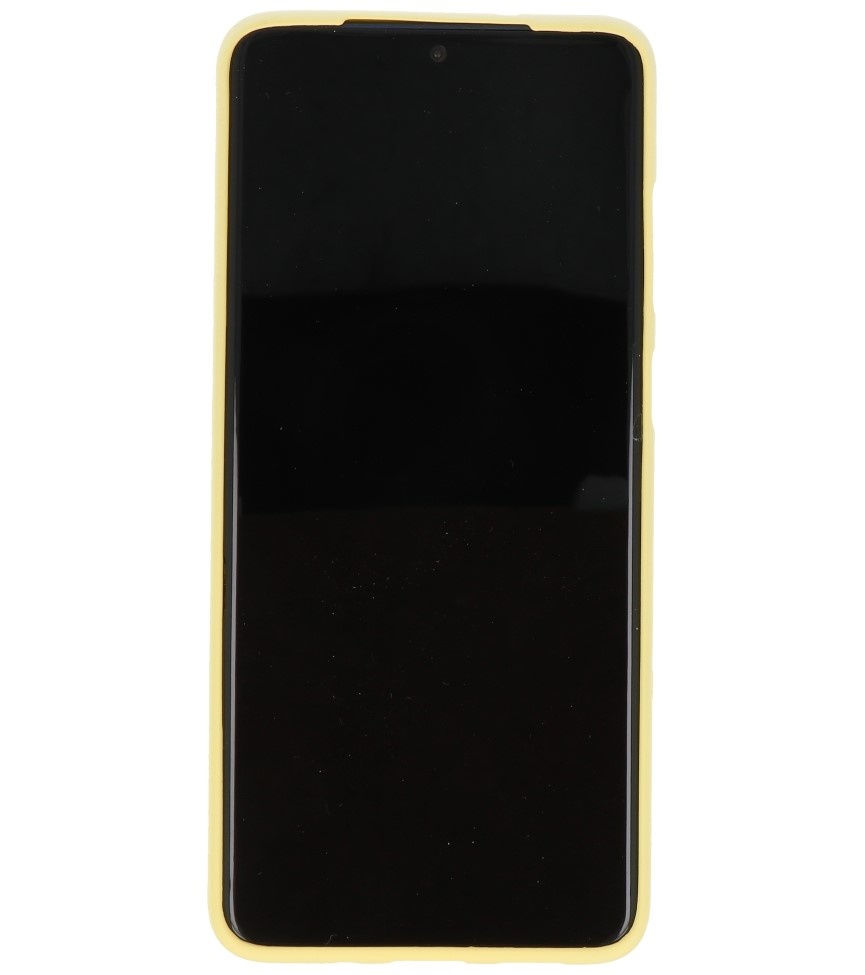 Coque en TPU couleur pour Samsung Galaxy S20 Plus Jaune