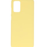 Carcasa de TPU en color para Samsung Galaxy S20 Plus Amarillo