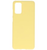 Farve TPU taske til Samsung Galaxy S20 Plus gul