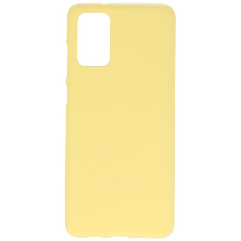 Farve TPU taske til Samsung Galaxy S20 Plus gul