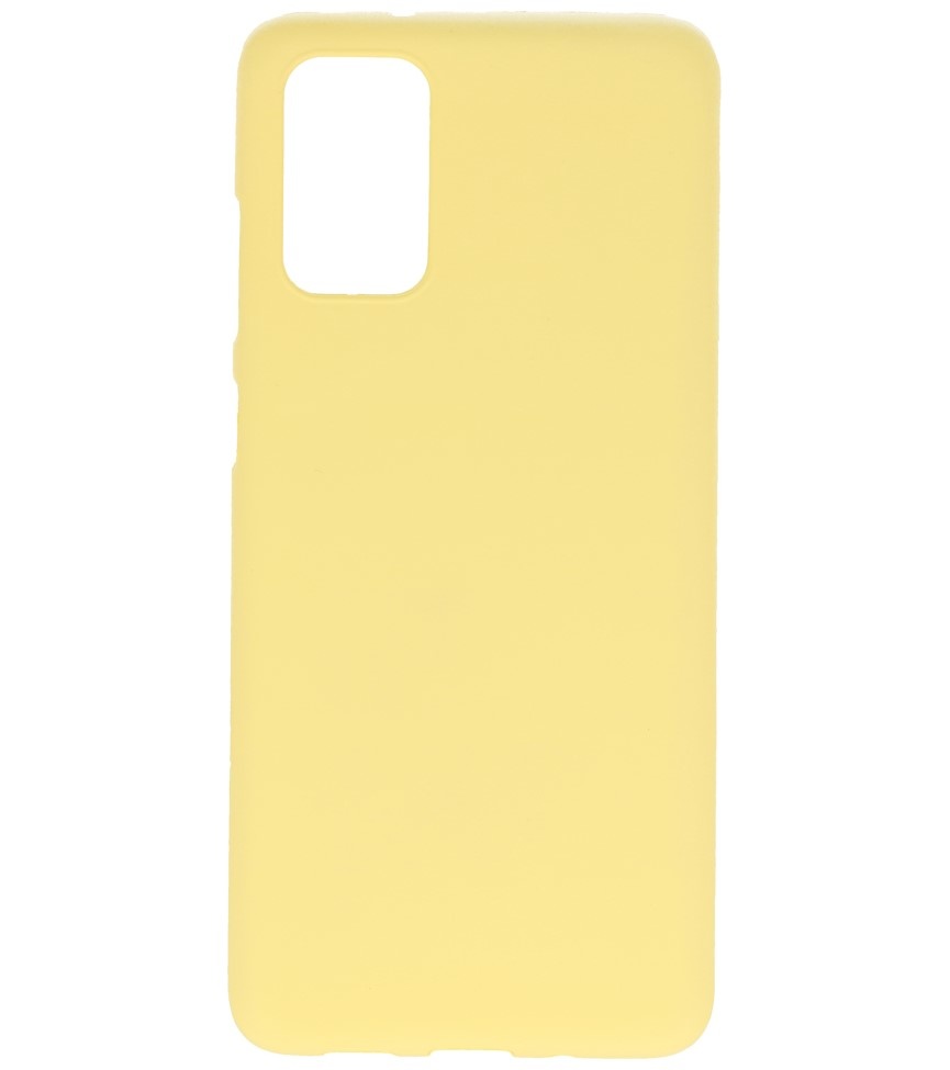 Carcasa de TPU en color para Samsung Galaxy S20 Plus Amarillo