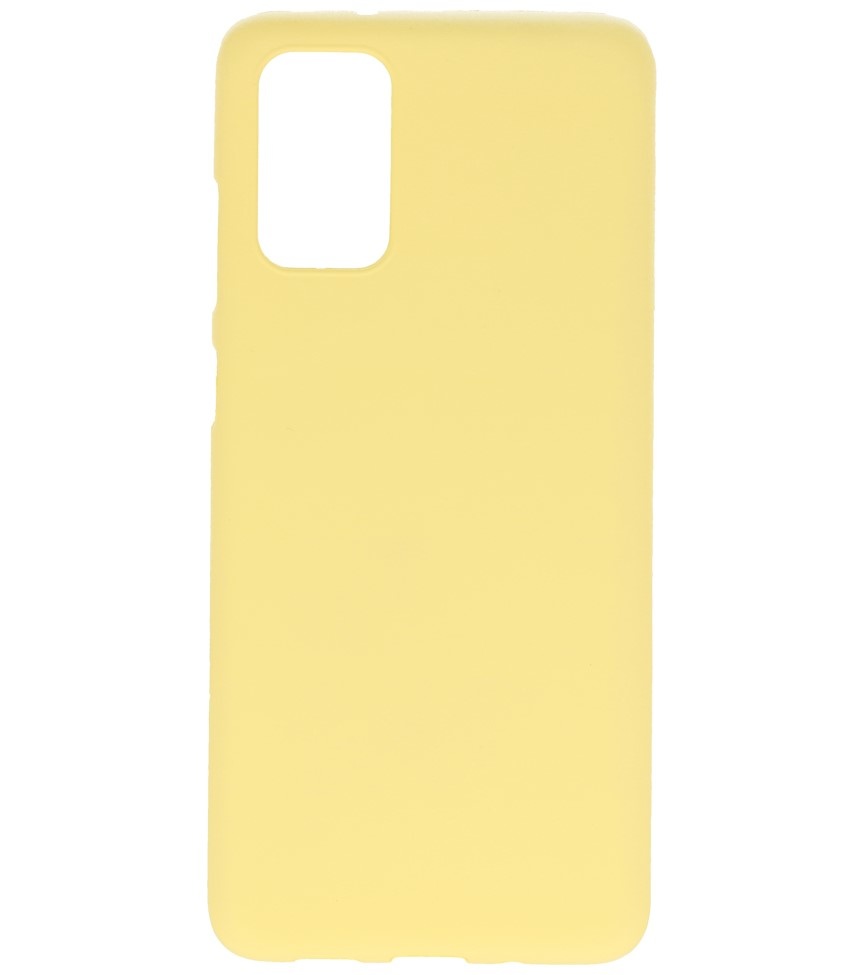Farve TPU taske til Samsung Galaxy S20 Plus gul