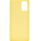 Carcasa de TPU en color para Samsung Galaxy S20 Plus Amarillo