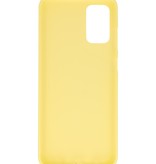 Coque en TPU couleur pour Samsung Galaxy S20 Plus Jaune