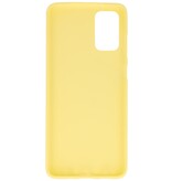 Farve TPU taske til Samsung Galaxy S20 Plus gul