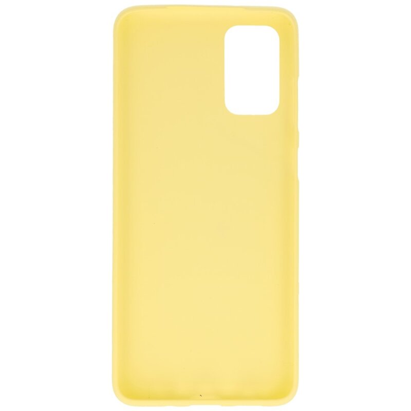 Farve TPU taske til Samsung Galaxy S20 Plus gul