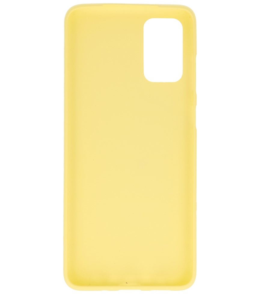 Carcasa de TPU en color para Samsung Galaxy S20 Plus Amarillo
