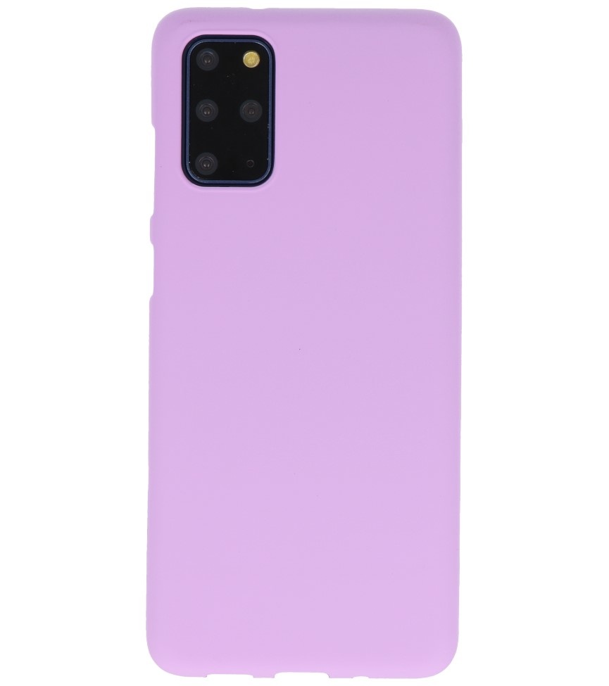 Funda de TPU en color para Samsung Galaxy S20 Plus Púrpura