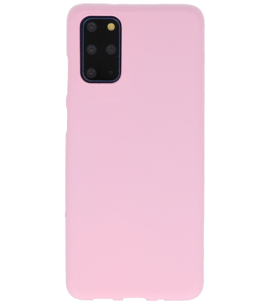 Color TPU Hoesje voor Samsung Galaxy S20 Plus Roze