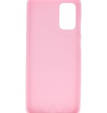 Color TPU Hoesje voor Samsung Galaxy S20 Plus Roze