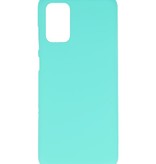 Farve TPU taske til Samsung Galaxy S20 Plus turkis