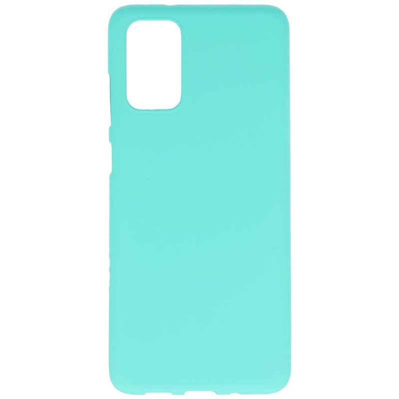 Farve TPU taske til Samsung Galaxy S20 Plus turkis