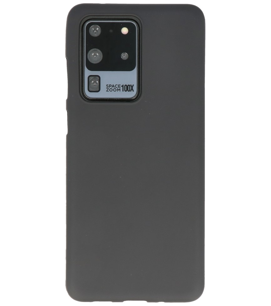 Custodia in TPU a colori per Samsung Galaxy S20 Ultra nera