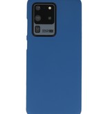 Farve TPU taske til Samsung Galaxy S20 Ultra Navy