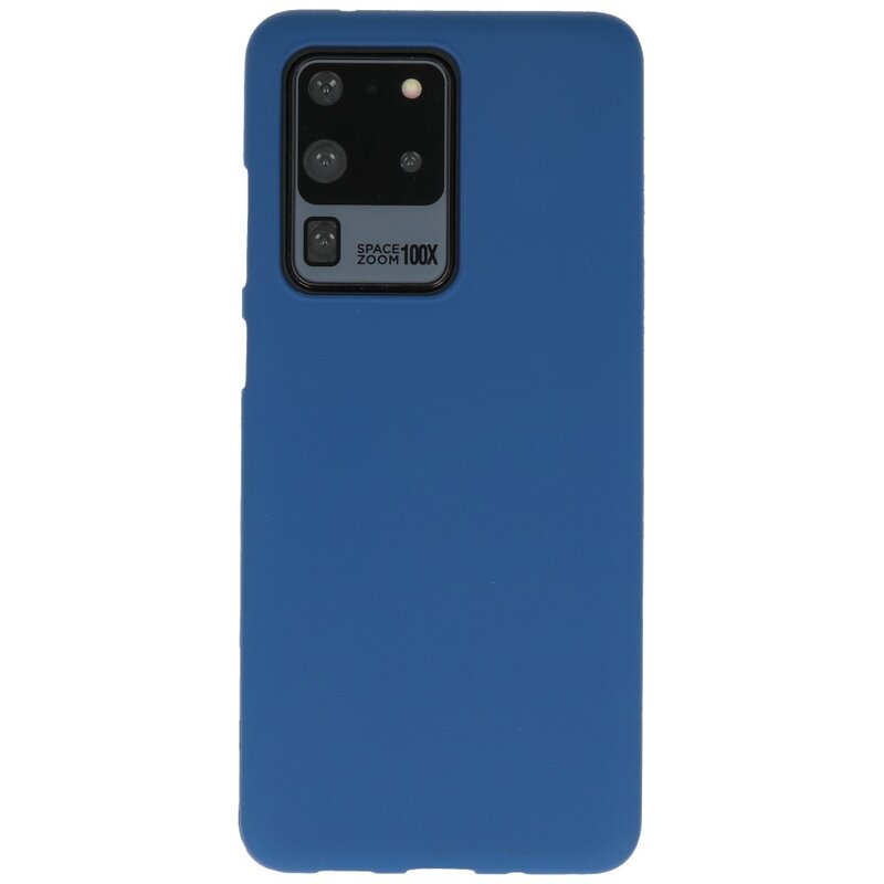 Farve TPU taske til Samsung Galaxy S20 Ultra Navy