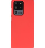 Color TPU Hoesje voor Samsung Galaxy S20 Ultra Rood