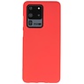 Farve TPU taske til Samsung Galaxy S20 Ultra Red