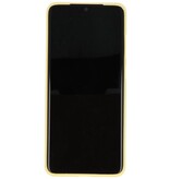 Farve TPU taske til Samsung Galaxy S20 Ultra Gul