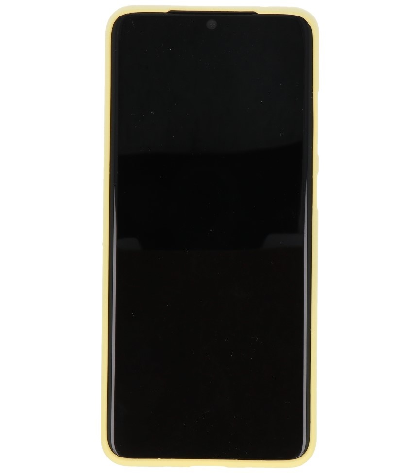 Coque TPU couleur pour Samsung Galaxy S20 Ultra Yellow