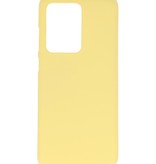 Coque TPU couleur pour Samsung Galaxy S20 Ultra Yellow