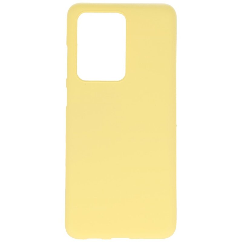 Custodia in TPU a colori per Samsung Galaxy S20 Ultra gialla