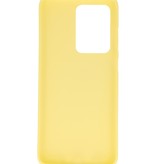 Coque TPU couleur pour Samsung Galaxy S20 Ultra Yellow