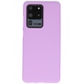 Farve TPU taske til Samsung Galaxy S20 Ultra Purple