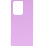 Farve TPU taske til Samsung Galaxy S20 Ultra Purple