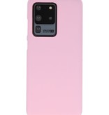 Color TPU Case for Samsung Galaxy S20 Ultra Pink