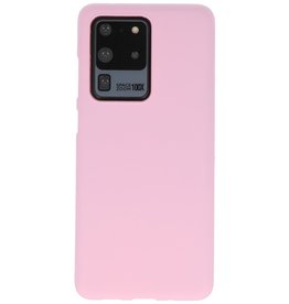 Coque en TPU couleur pour Samsung Galaxy S20 Ultra Pink