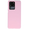 Farve TPU taske til Samsung Galaxy S20 Ultra Pink