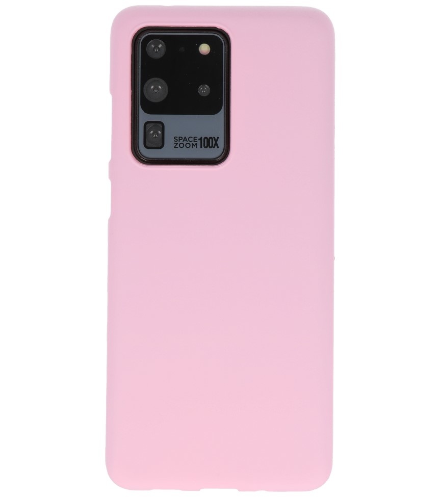 Farbige TPU-Hülle für Samsung Galaxy S20 Ultra Pink