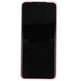 Farve TPU taske til Samsung Galaxy S20 Ultra Pink
