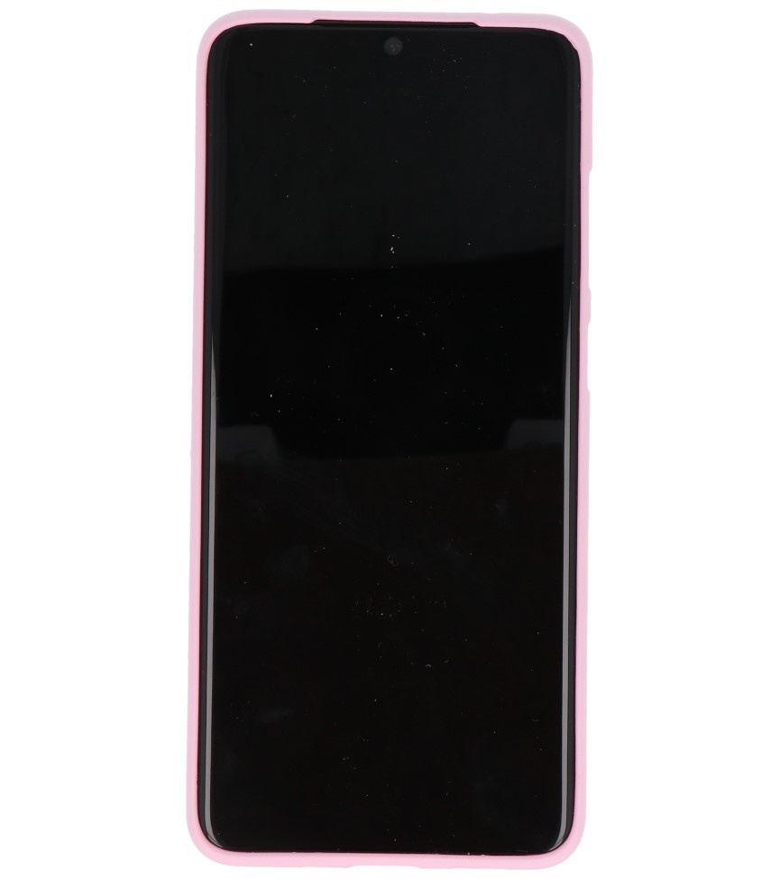 Farbige TPU-Hülle für Samsung Galaxy S20 Ultra Pink