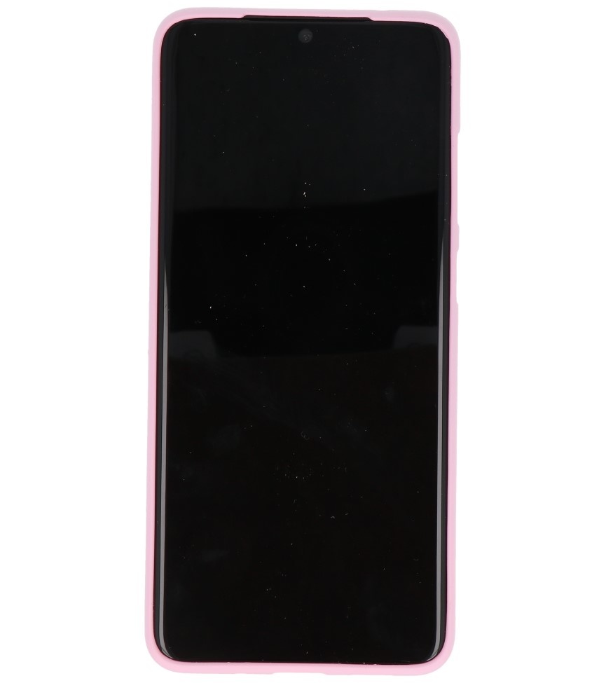 Farve TPU taske til Samsung Galaxy S20 Ultra Pink