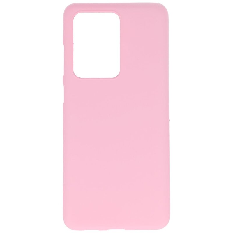 Farve TPU taske til Samsung Galaxy S20 Ultra Pink