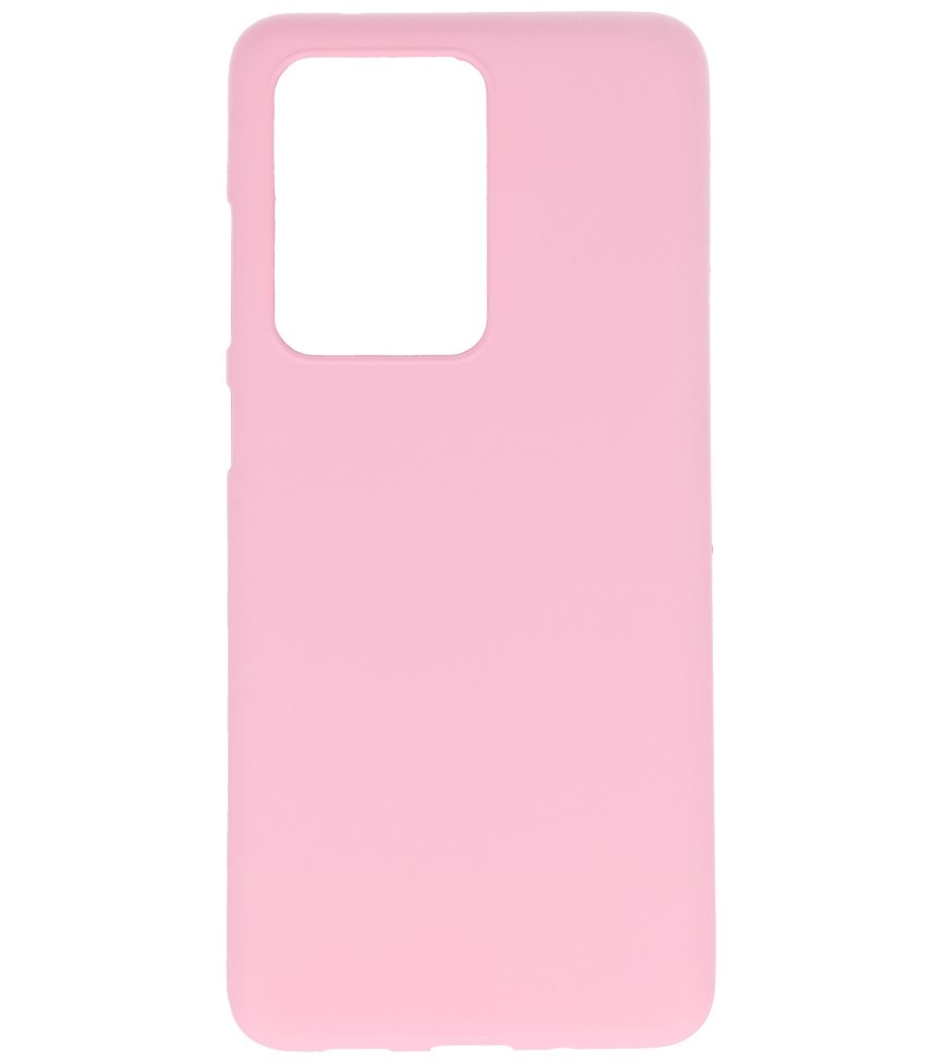 Farve TPU taske til Samsung Galaxy S20 Ultra Pink