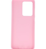 Coque en TPU couleur pour Samsung Galaxy S20 Ultra Pink