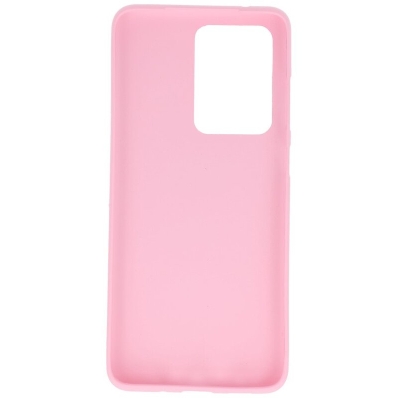 Farve TPU taske til Samsung Galaxy S20 Ultra Pink