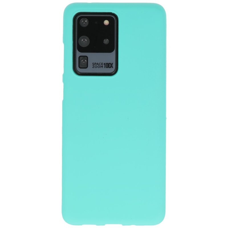 Farve TPU taske til Samsung Galaxy S20 Ultra Turquoise