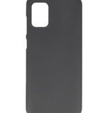 Farve TPU taske til Samsung Galaxy A71 Sort