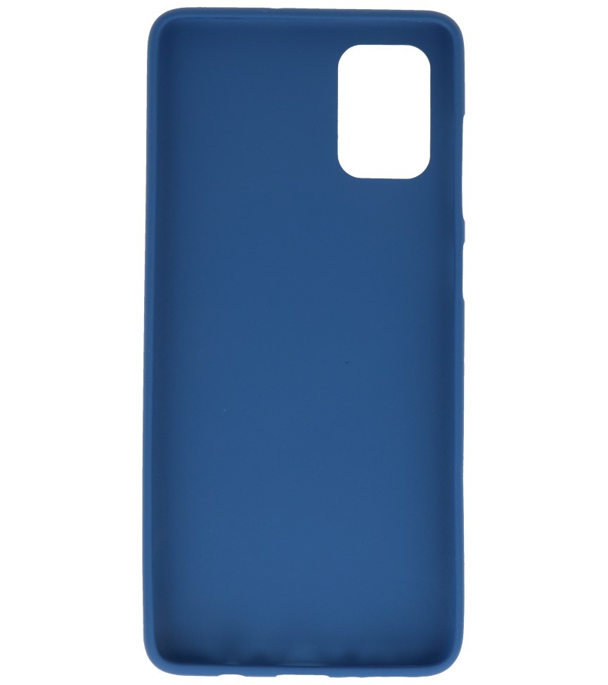 Farve TPU taske til Samsung Galaxy A71 Navy