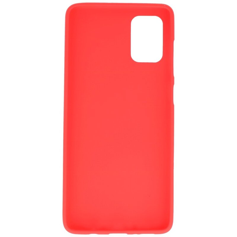 Farve TPU taske til Samsung Galaxy A71 rød