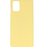 Farbige TPU-Hülle für Samsung Galaxy A71 Gelb