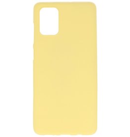 Funda de TPU en color para Samsung Galaxy A71 Amarillo