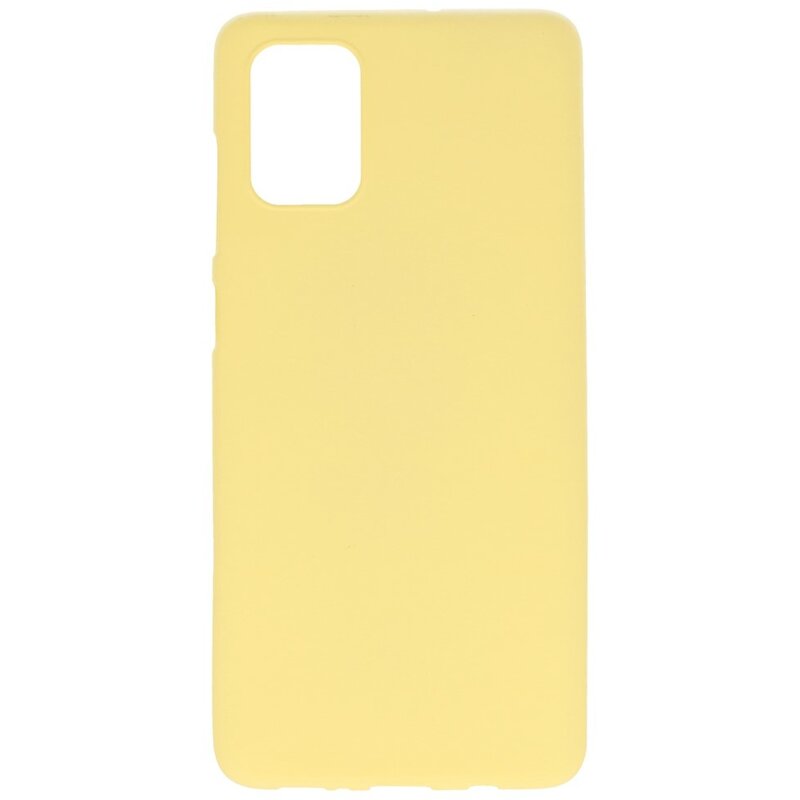 Custodia in TPU a colori per Samsung Galaxy A71 gialla