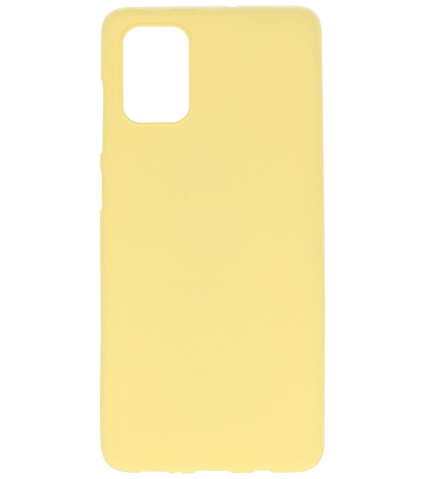 Custodia in TPU a colori per Samsung Galaxy A71 gialla