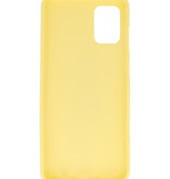 Coque TPU couleur pour Samsung Galaxy A71 Jaune