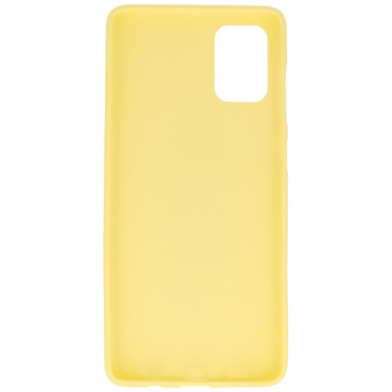Coque TPU couleur pour Samsung Galaxy A71 Jaune
